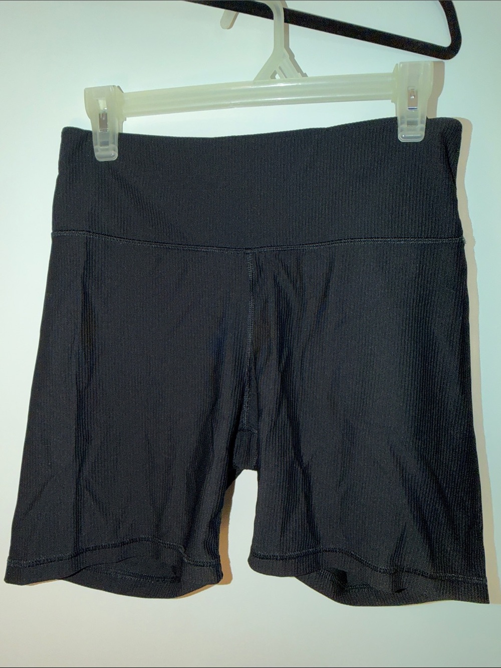 Black Women's High-Rise Athletic Shorts